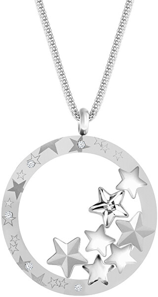 Výrazný ocelový náhrdelník Virgo 7340 10