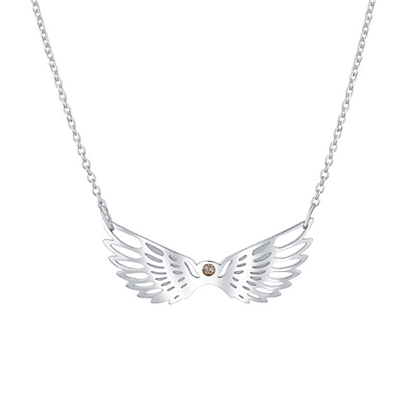 Designový stříbrný náhrdelník Glossy Angel N6340_RH (řetízek, přívěsek)