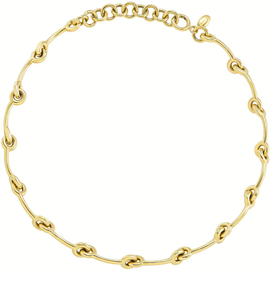 Fashion pozlacený náhrdelník Tie Up TJ3483