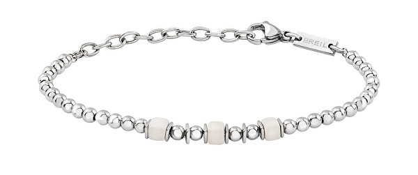 Bracciale a sfere in acciaio e ceramica greca Mixology TJ3545