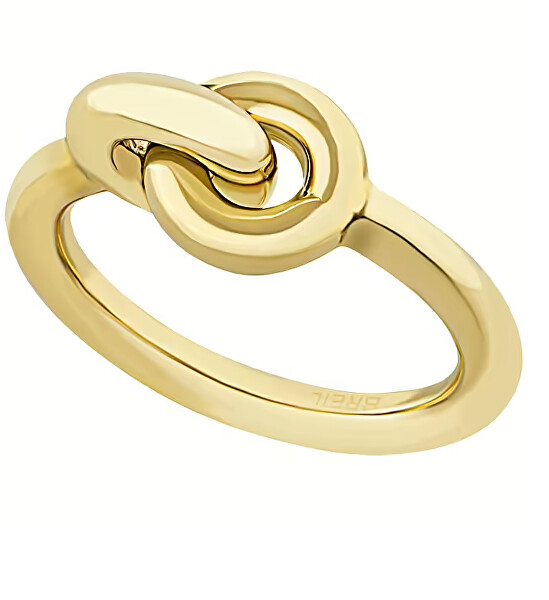 Minimalistischer vergoldeter Ring Tie Up TJ347