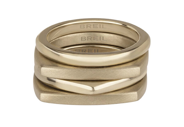 Moderno set di anelli placcati in oro New Tetra TJ302