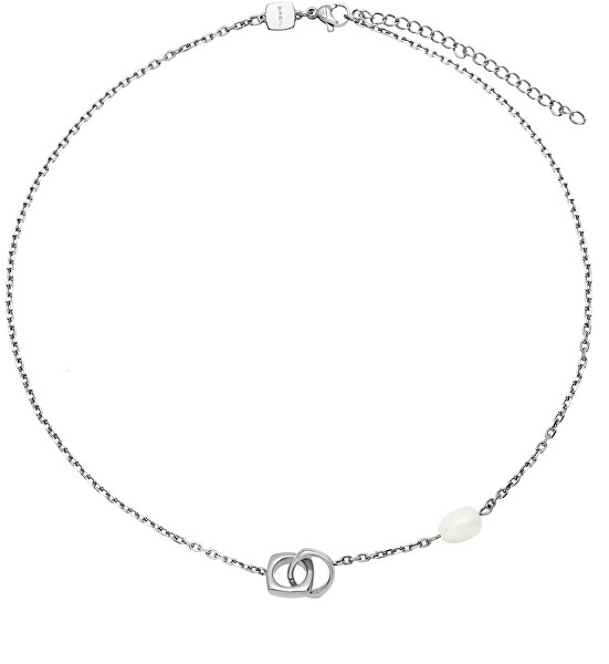 Půvabný dámský náhrdelník s perlou Tetra TJ3494