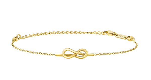 Elegante bracciale placcato in oro Infinito B&ME TJ3503