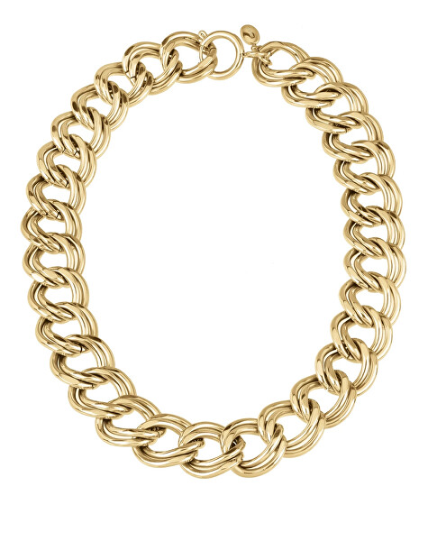 Výrazný pozlacený náhrdelník Hyper TJ3043