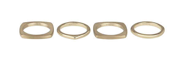 Moderní sada pozlacených prstenů New Tetra TJ302