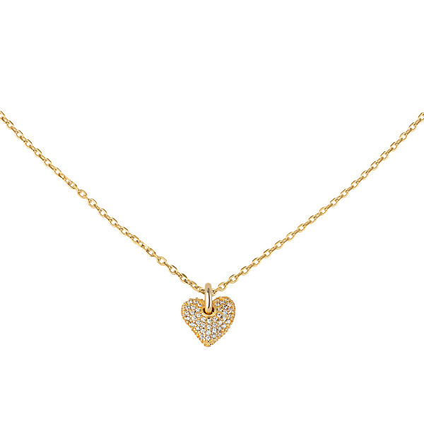 Sanfte vergoldete Halskette mit Herzen Darling TJ3156