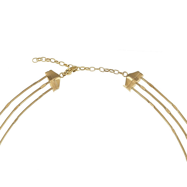 Charmante vergoldete Halskette Sinuous TJ3095