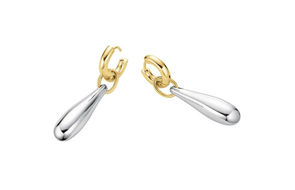 Elegantní bicolor náušnice 2v1 Dome JEDPD-J1215