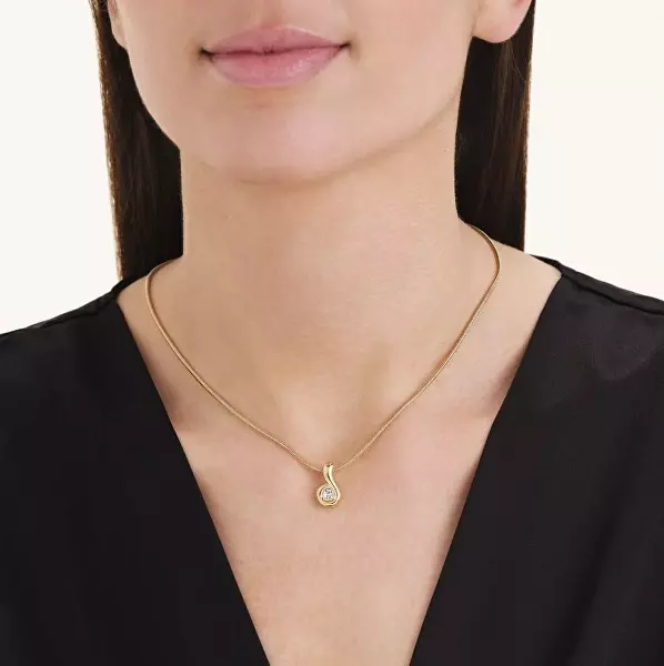 Elegantní pozlacený náhrdelník Wave JNWPG-J1307