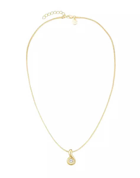Elegantní pozlacený náhrdelník Wave JNWPG-J1307