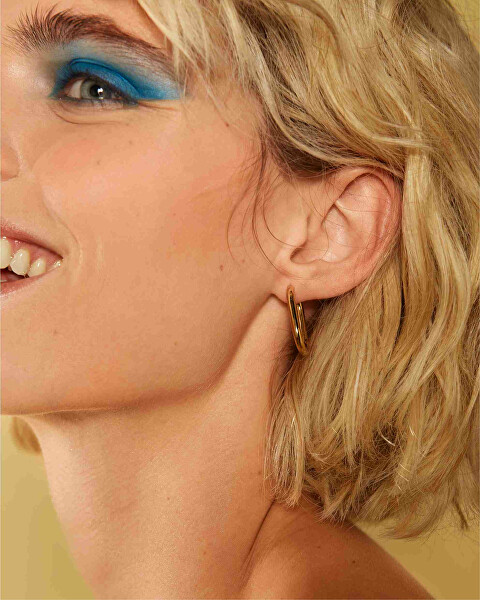 Luxuriöse vergoldete Ohrringe Kreise Essentials JEOLG-J567/JEOSG-J569
