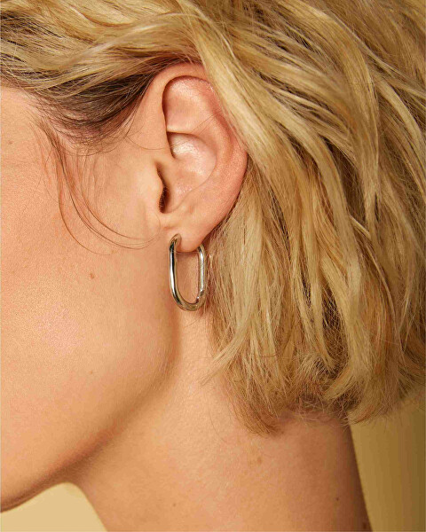 Luxuriöse vergoldete Ohrringe Kreise Essentials JEOLG-J567/JEOSG-J569