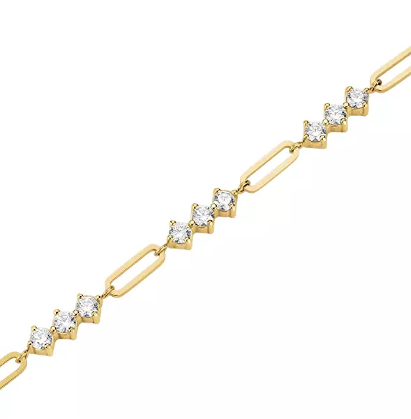 Luxusní pozlacený náhrdelník s krystaly Graduated JNGCG-J1018