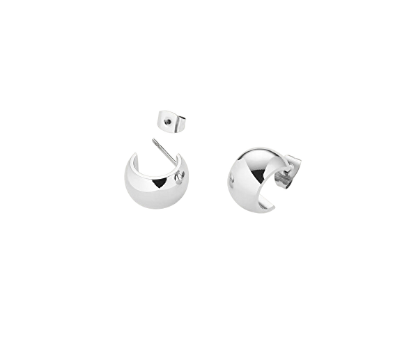 Nadčasové ocelové náušnice Small Wide JESWS-J933