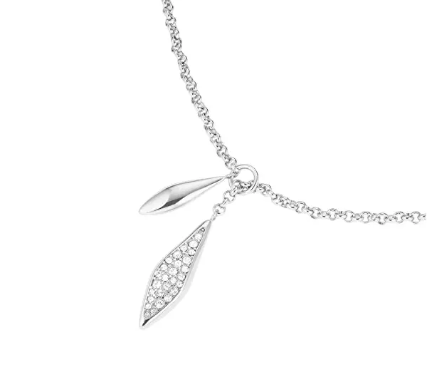 Ocelový flexibilní náhrdelník s krystaly Pavé JNPLS-J1234