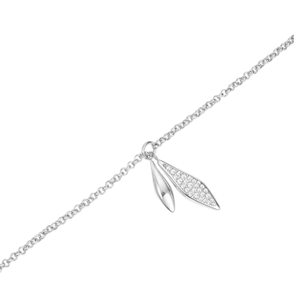 Ocelový flexibilní náhrdelník s krystaly Pavé JNPLS-J1234