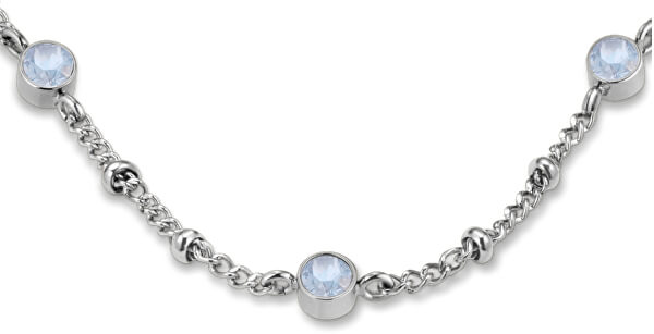 Oceľový náhrdelník s kryštálmi Swarovski Raye JCSCS-J265