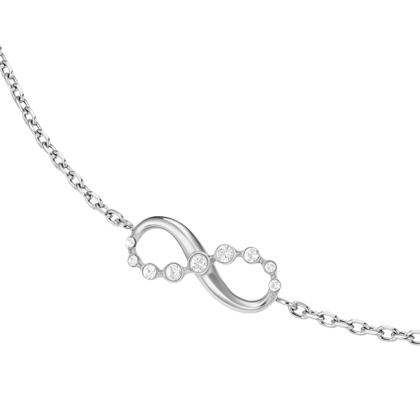 Slušivý ocelový náramek s krystaly Infinity JBIBS-J1330
