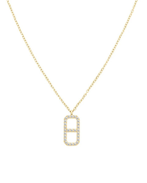 Slušivý pozlacený náhrdelník Fine Octagon JNOCG-J1183