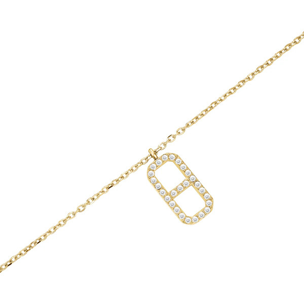 Slušivý pozlacený náhrdelník Fine Octagon JNOCG-J1183