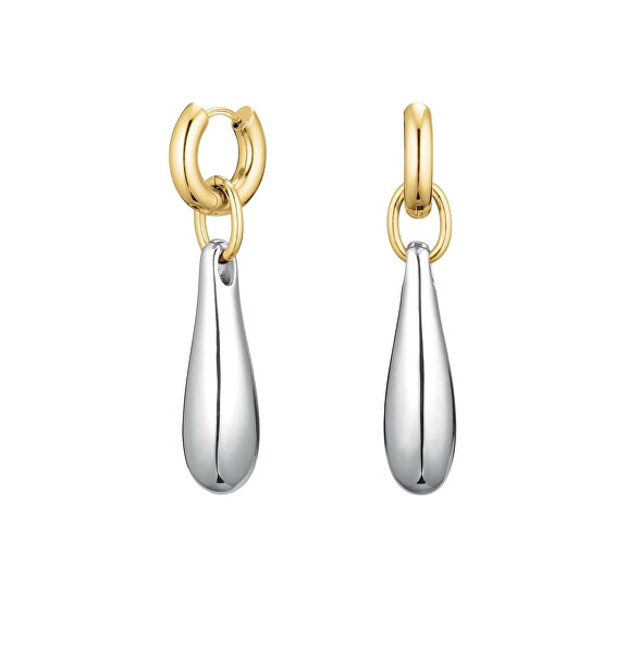 Elegantní bicolor náušnice 2v1 Dome JEDPD-J1215