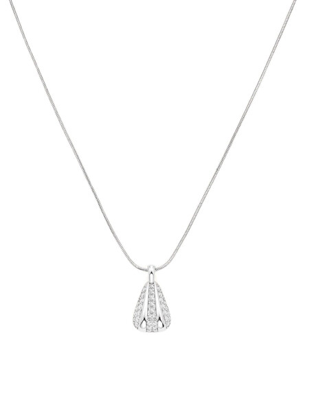 Elegantní ocelový náhrdelník s krystaly Pavé JNPSS-J1232