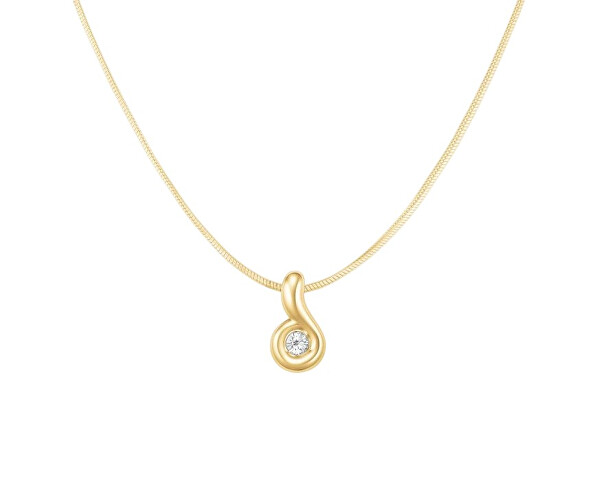 Elegantní pozlacený náhrdelník Wave JNWPG-J1307