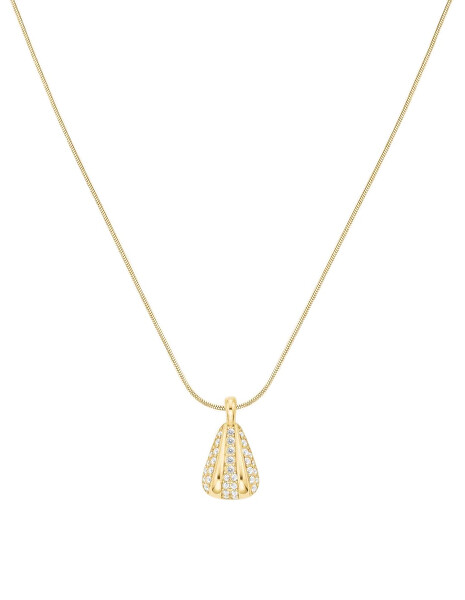 Elegantní pozlacený náhrdelník s krystaly Pavé JNPSG-J1231