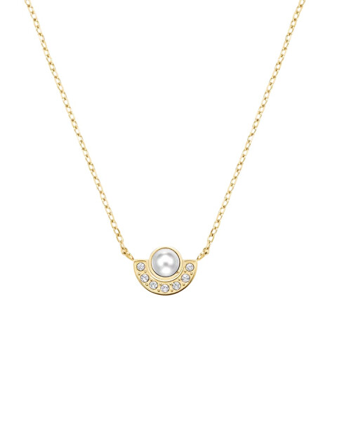 Elegantní pozlacený náhrdelník s perlou JNPCG-J1292
