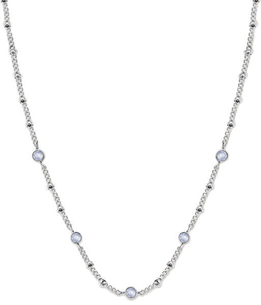 Oceľový náhrdelník s kryštálmi Swarovski Raye JCSCS-J265
