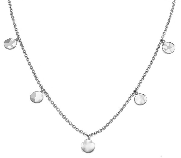 Oceľový náhrdelník s peniažky Iggy JTCWS-J098