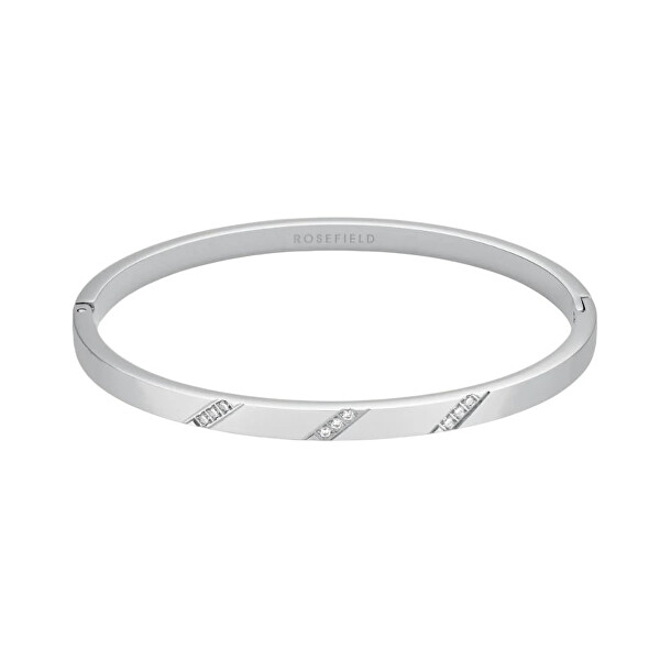 Elegantní pevný náramek s krystaly JBLCS-J1044