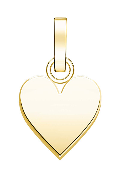 Romantický pozlátený prívesok Srdce The Pendant PE-Gold-Heart