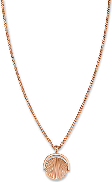 Růžově zlacený náhrdelník s mušlí Toccombo JTNCRG-J449