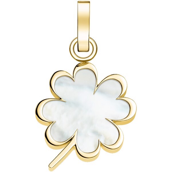 Slušivý pozlacený přívěsek Čtyřlístek The Pendant PE-Gold-CLOVER
