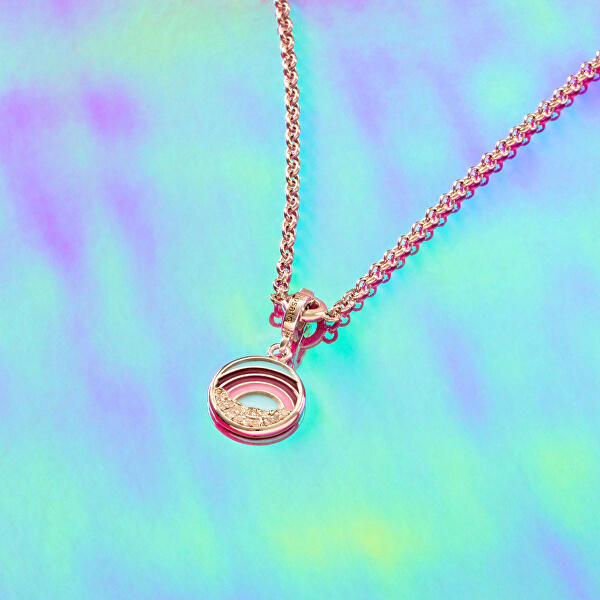Bronzový náhrdelník s kroužkem na přívěsky Storie RZC006