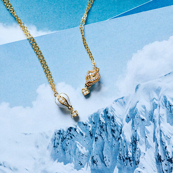 Pozlacený náhrdelník s horkovzdušným balónem Aria RZAR22