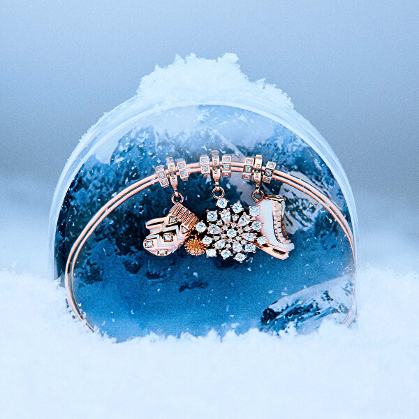 Pozlacený přívěsek Rukavice s čirými zirkony Storie RZ260