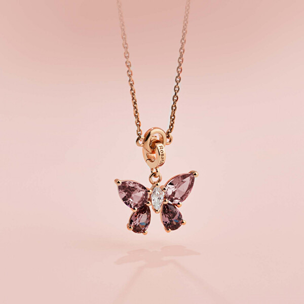 Úchvatný pozlacený přívěsek Motýlek Storie RZLE089