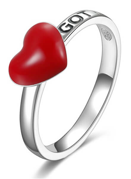 Romantický stříbrný prsten se srdíčkem Storie RZA004