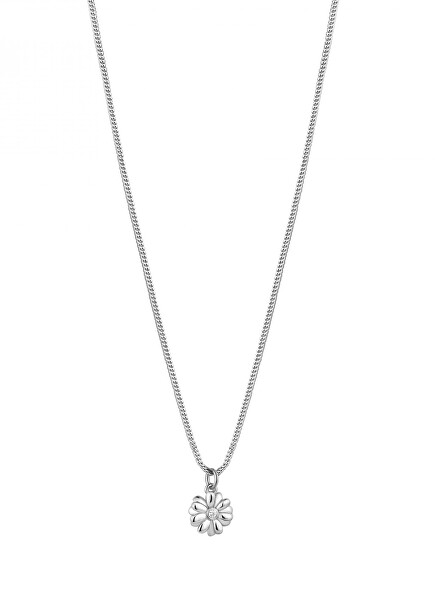 Gyengéd ezüst nyaklánc százszorszép Allegra RZAL035 (lánc, medál)