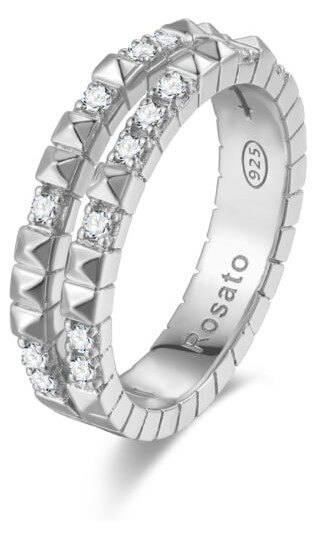 Originálne strieborný prsteň so zirkónmi cubic RZA013