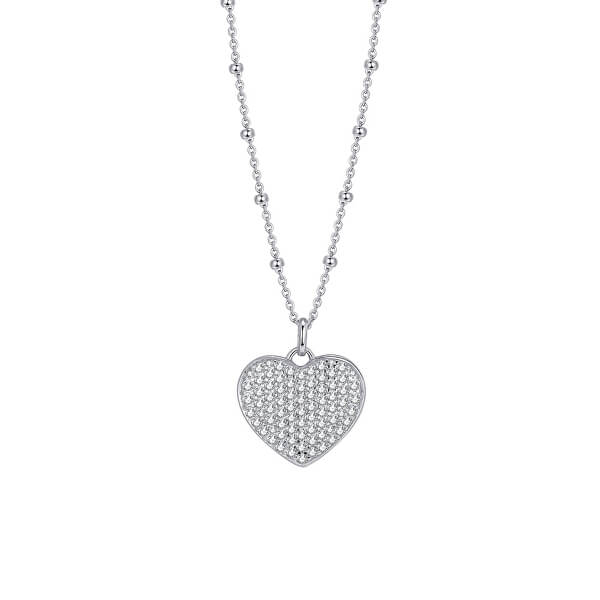 Romantický stříbrný náhrdelník Storie RZC048 (řetízek, přívěsek)