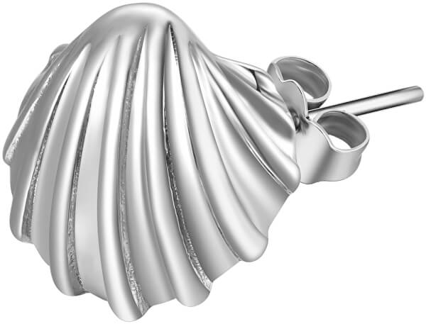 Silber Single Ohrring Muschel RZO032R