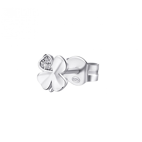 Stříbrná single náušnice pro štěstí Storie RZO051R