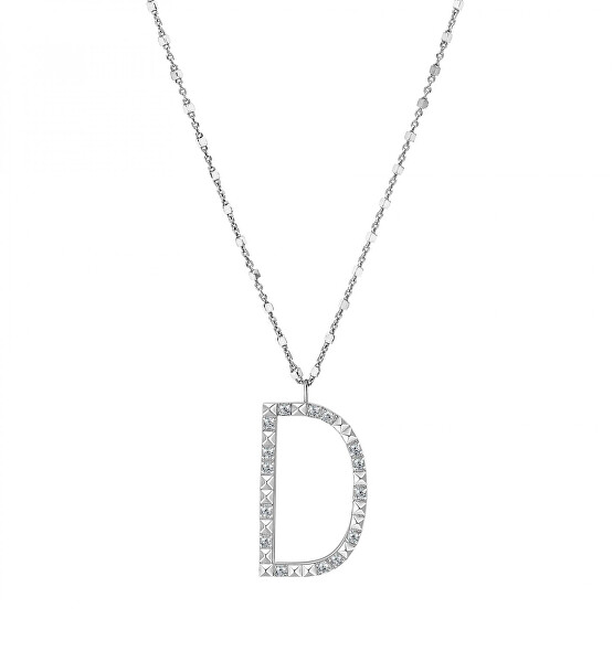 Stříbrný náhrdelník s přívěskem D Cubica RZCU04 (řetízek, přívěsek)