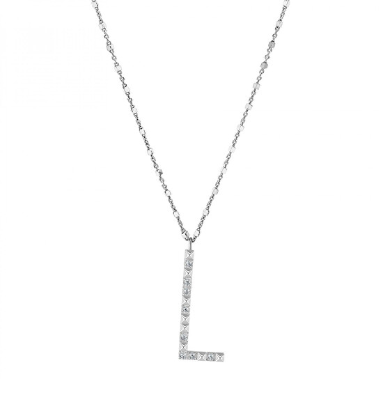 Stříbrný náhrdelník s přívěskem L Cubica RZCU12 (řetízek, přívěsek)