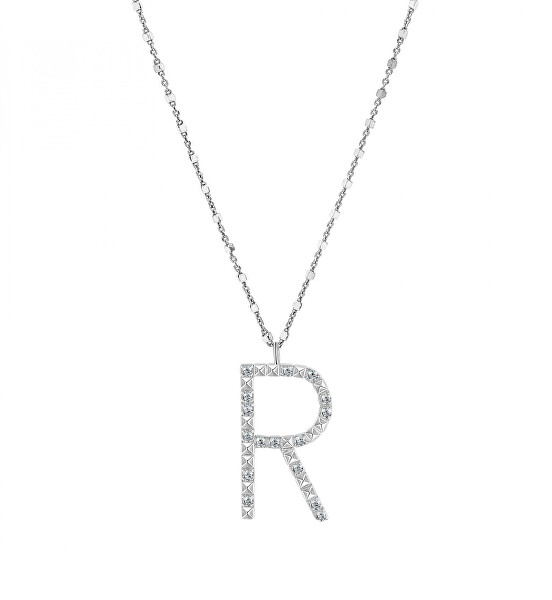 Collana in argento con ciondolo R Cubica RZCU18 (catenina, ciondolo)