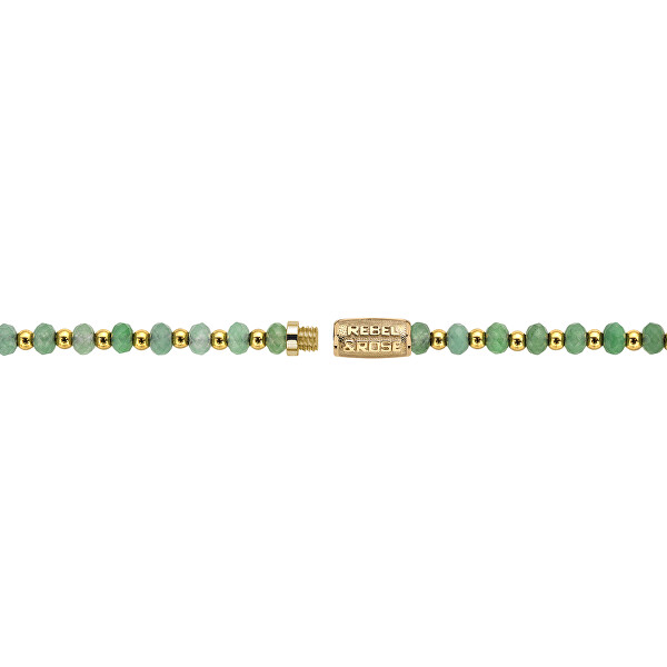 Collana con perline Mix Green Adventure Gold RR-NL048-G-40